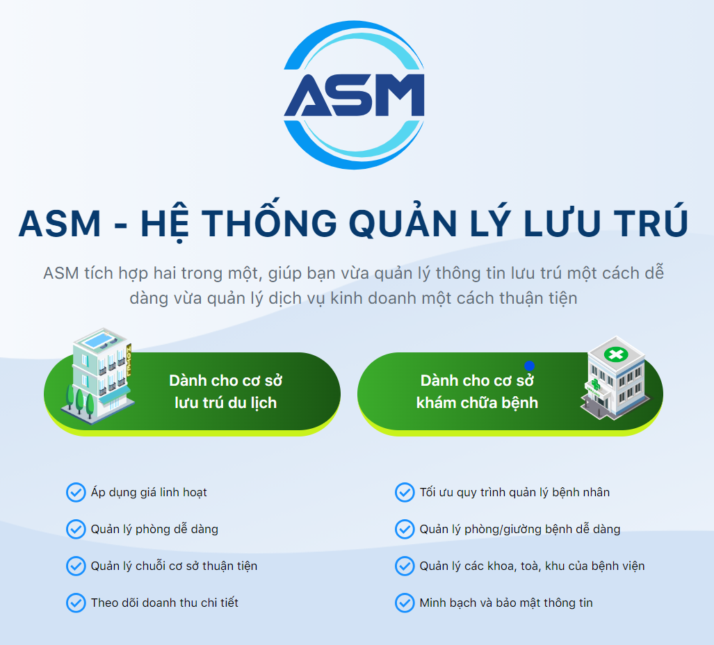 Hệ thống quản lý lưu trú ASM
